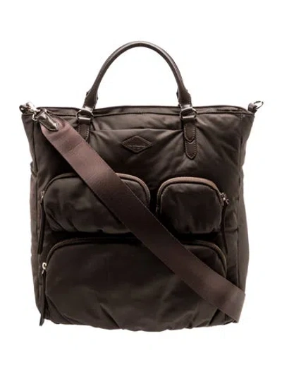 Pre-owned Mz Wallace Quilted Tote In Neutrals