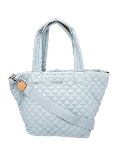 Pre-owned Mz Wallace Quilted Tote W/ Tags In Blue