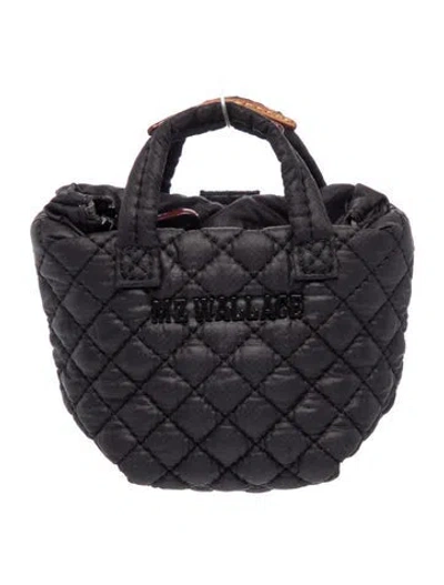 Pre-owned Mz Wallace Quilted Weekender Bag In Black