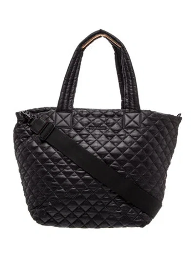 Pre-owned Mz Wallace Quilted Weekender Bag In Black
