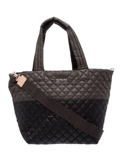 Pre-owned Mz Wallace Quilted Weekender Bag W/ Tags In Gray
