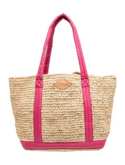 Pre-owned Mz Wallace Raffia Tote In Neutrals