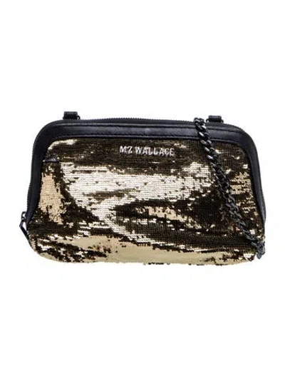 Pre-owned Mz Wallace Sequins Minaudière In Multi