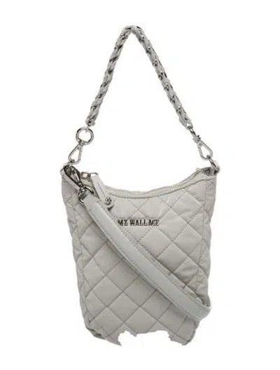 Pre-owned Mz Wallace Signature Hobo In Gray