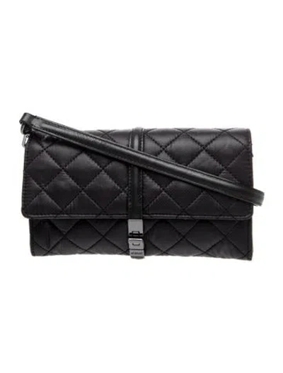 Pre-owned Mz Wallace Signature Messenger Bag In Black