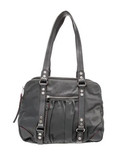 Pre-owned Mz Wallace Signature Shoulder Bag In Gray