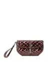 Mz Wallace Small Astor Convertible Clutch In Brown