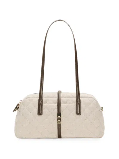 Mz Wallace Small Astor Quilted Tote Bag In White