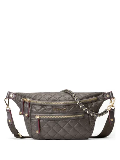 Mz Wallace Small Crosby Cross Body Bag In Gray