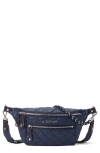 Mz Wallace Small Crosby Quilted Nylon Convertible Sling Bag In Dawn