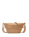 Mz Wallace Small Crosby Sling Bag In Caramel/light Gold
