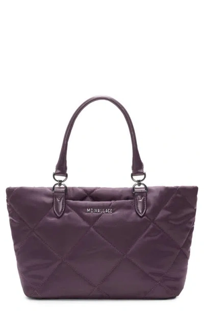 Mz Wallace Small Madison East/west Tote In Purple