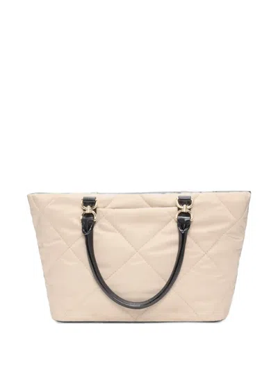 Mz Wallace Small Madison Quilted Tote Bag In Neutral