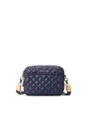 Mz Wallace Small Quilted Camera Bag In Blue