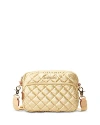 Mz Wallace Small Metro Camera Bag In Light Gold Pearl Metallic