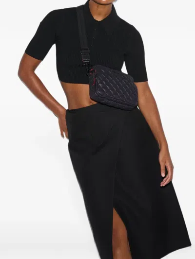 Mz Wallace Small Metro Camera Quilted Crossbody Bag In Black