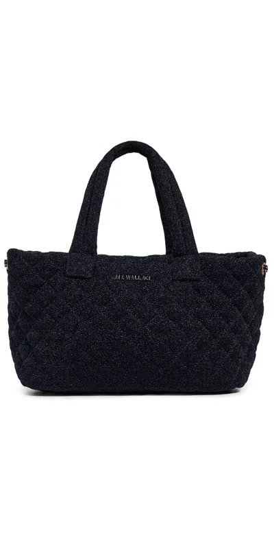 Mz Wallace Small Metro City Tote Midnight Shimmer In Blue