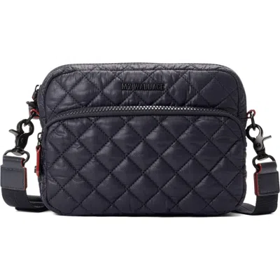 Mz Wallace Metro Small Quilted Camera Crossbody Bag In Black