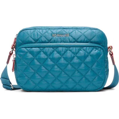 Mz Wallace Small Metro Quilted Nylon Camera Bag In Blue