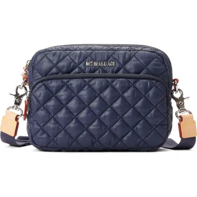 Mz Wallace Small Quilted Camera Bag In Blue