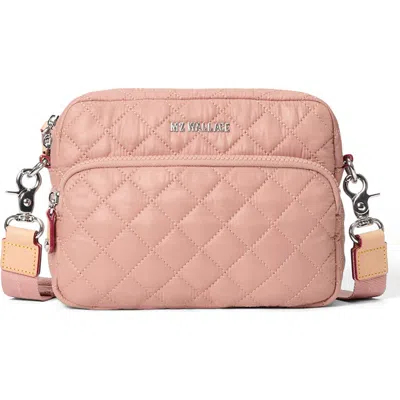 Mz Wallace Small Metro Quilted Nylon Camera Bag In Pink