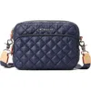 Mz Wallace Small Metro Quilted Nylon Camera Bag In Sand