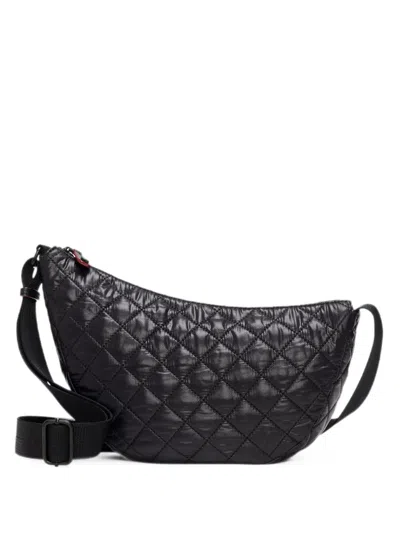 Mz Wallace Small Metro Smile Crossbody Bag In Black