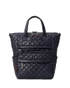 Mz Wallace Small Metro Utility Backpack In Black/matte Black
