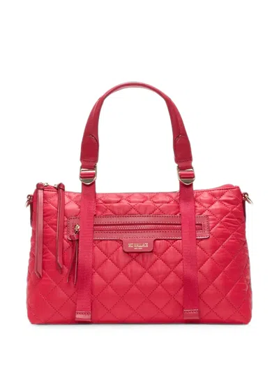 Mz Wallace Small Park Quilted Leather Tote Bag In Red