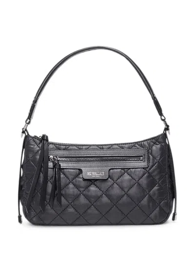 Mz Wallace Small Park Quilted Shoulder Bag In Black