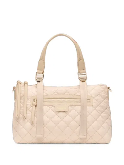 Mz Wallace Small Park Quilted Nylon Shoulder Bag In Neutral