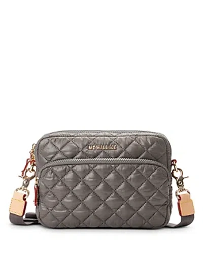 Mz Wallace Small Quilted Camera Bag In Magnet/light Gold