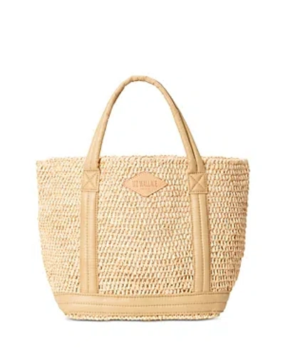 Mz Wallace Small Raffia Tote In Camel