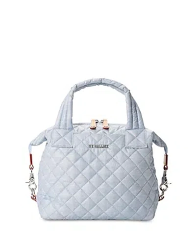Mz Wallace Small Sutton Deluxe In Chambray/silver