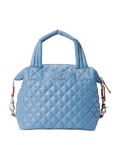 Mz Wallace Small Sutton Deluxe In Cornflower Blue/silver