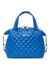 Mz Wallace Small Sutton Deluxe Quilted Tote Bag In Blue