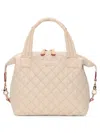 Mz Wallace Small Sutton Deluxe Quilted Tote Bag In Neutral