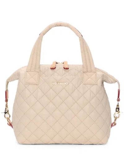 Mz Wallace Small Sutton Deluxe Quilted Tote Bag In Neutral