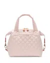 Mz Wallace Small Sutton Deluxe Top Handle Bag In Pink