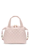 Mz Wallace Small Sutton Deluxe Top Handle Bag In Pink