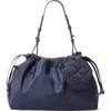 Mz Wallace Small Waverly Nylon Shoulder Bag In Sand