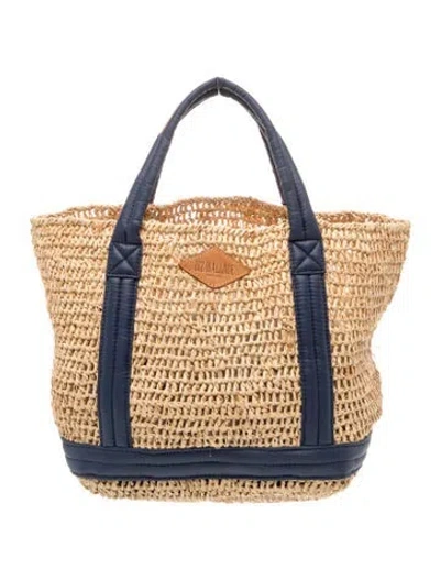 Pre-owned Mz Wallace Straw Tote In Neutral
