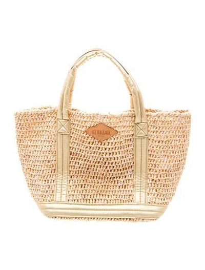 Pre-owned Mz Wallace Straw Tote In Neutrals