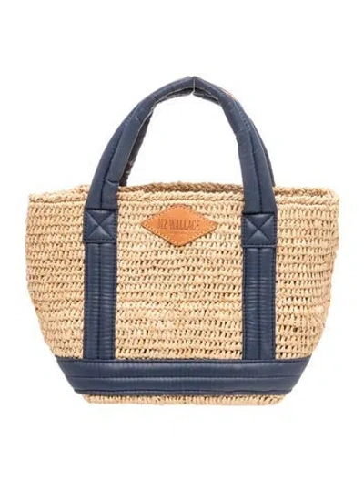 Pre-owned Mz Wallace Straw Tote In Neutrals