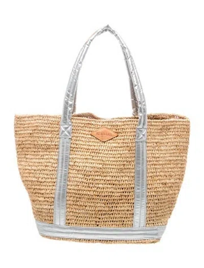 Pre-owned Mz Wallace Straw Tote In Neutrals