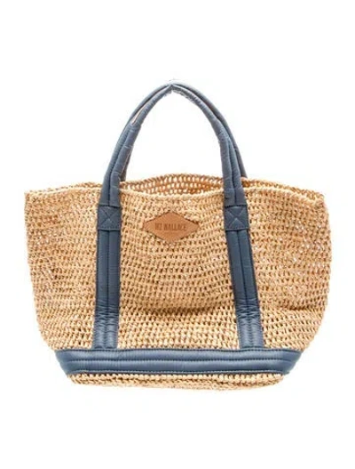 Pre-owned Mz Wallace Straw Tote In Neutrals