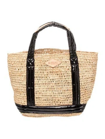 Pre-owned Mz Wallace Straw Tote W/ Tags In Neutral