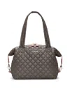 Mz Wallace Sutton Deluxe Medium Quilted Shoulder Bag In Brown