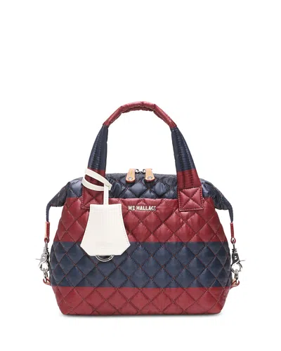 Mz Wallace Sutton Deluxe Small Quilted Handbag In Blue