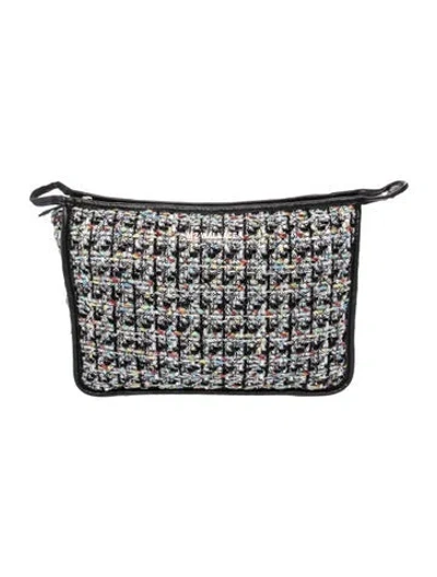 Pre-owned Mz Wallace Tweed Clutch In Multi
